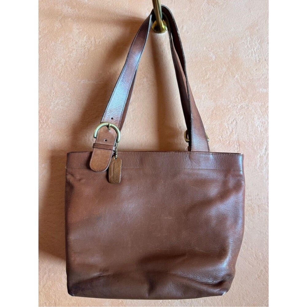 Vintage Coach Soho Lafayette Tote Bag #4140 Brown Leather